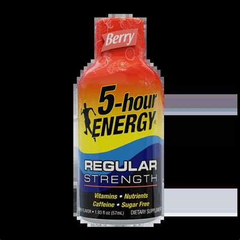 Berry Flavor Regular Strength 5 Hour Energy Shots Vaping Elements