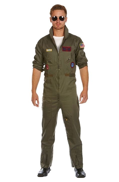 Maverick Flight Suit Costume For Men Top Gun Ubicaciondepersonascdmx