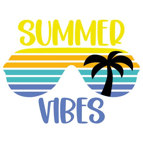Summer Vibes Clip Art Black And White
