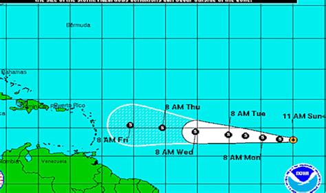 But we could see some effects from the storm over the weekend. Tropical Storm Grace Projected Path Updated by National ...