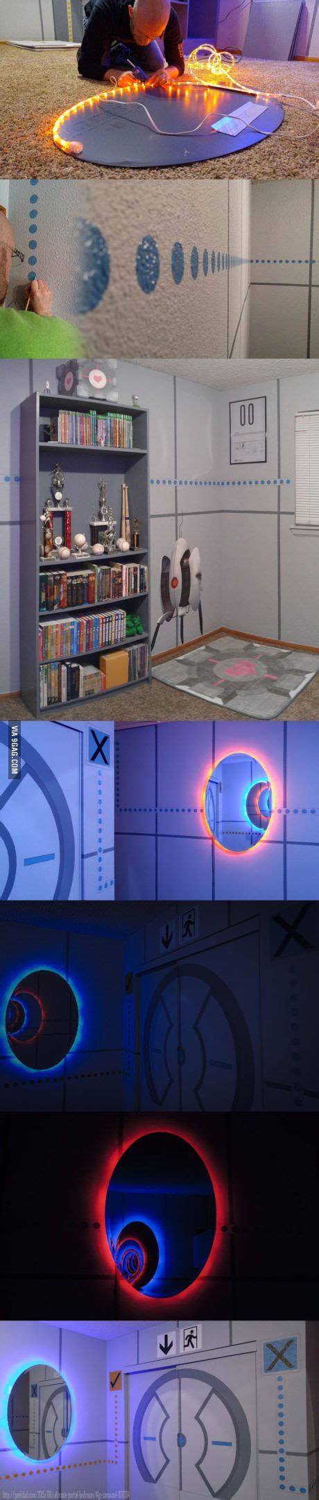 Epic Portal Themed Bedroom Video Game Rooms Game Room Bedroom Themes