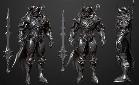 Maya Render June Ho Cho Fantasy Armor Epic Art Weapon Concept Art