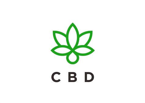 Premium Vector Cannabis Cbd Logo Design Vector Illustration