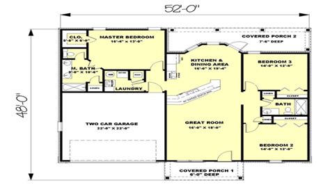 Lake house plans offer sweet outdoor living! Floor Plans 1500 Square Feet 1500 Square Feet Floor Plans ...