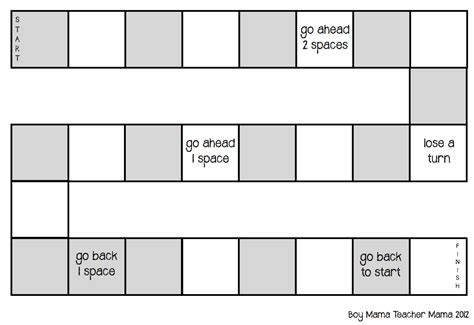 Diy Board Game Templates Board Game Template Blank Game Board