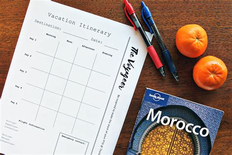 Free Downloadable Trip Planning Sheets ⋆ The Voyageer