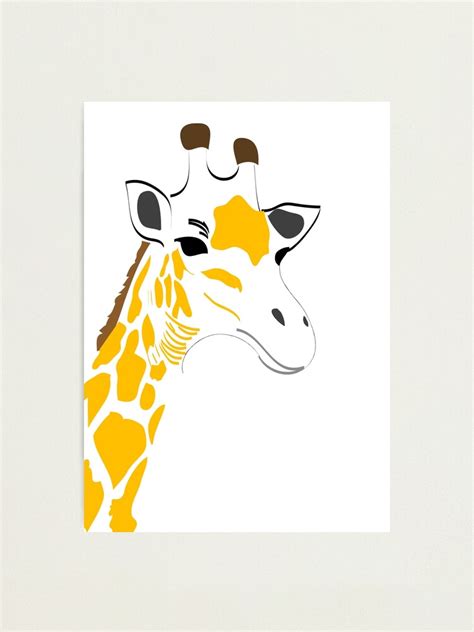 Giraffe Photographic Print By Slaterjessica Redbubble