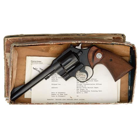 Us Property Marked Colt Officers Model Match Revolver