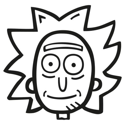 Rick And Morty Logo Outline