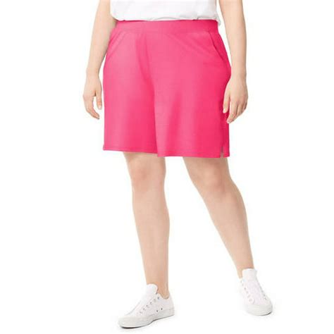 Just My Size By Hanes Womens Plus Size Cotton Jersey Pocket Shorts
