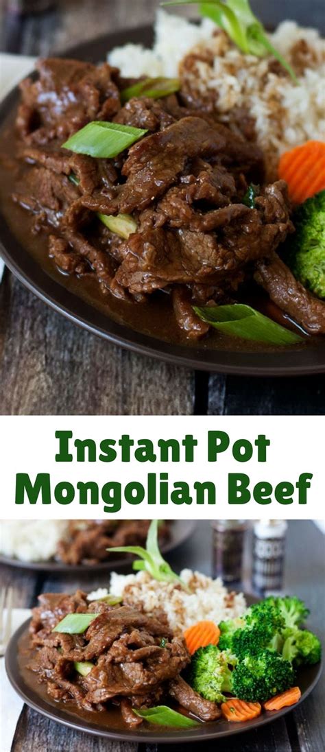 Easy instant pot steak fajitas are a delicious and healthy dinner. Instant Pot / Pressure Cooker Mongolian Beef | Recipe ...