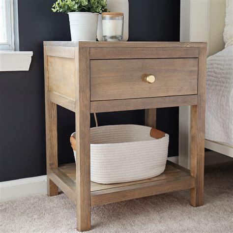 Diy Nightstand With Drawer Angela Marie Made