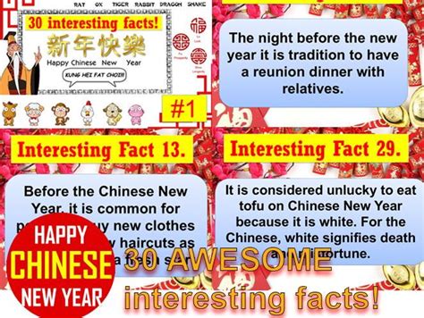 Chinese New Year 30 Interesting Facts Awesome Tutor Time Activity