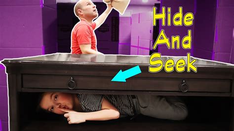 Hide And Seek In Our Box Fort Maze Last One To Be Found Wins Youtube