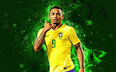 Download Brazilian Soccer Gabriel Jesus Sports Hd Wallpaper