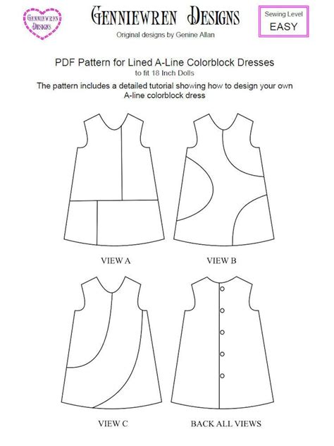 free printable sewing patterns for 18 inch doll clothes printable templates
