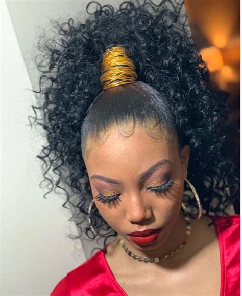 Wavy Ponytail Hairstyles For Black Hair