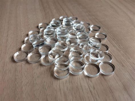 Wootton Industries Limited 40x 30mm X 3mm Clear Plastic Circles