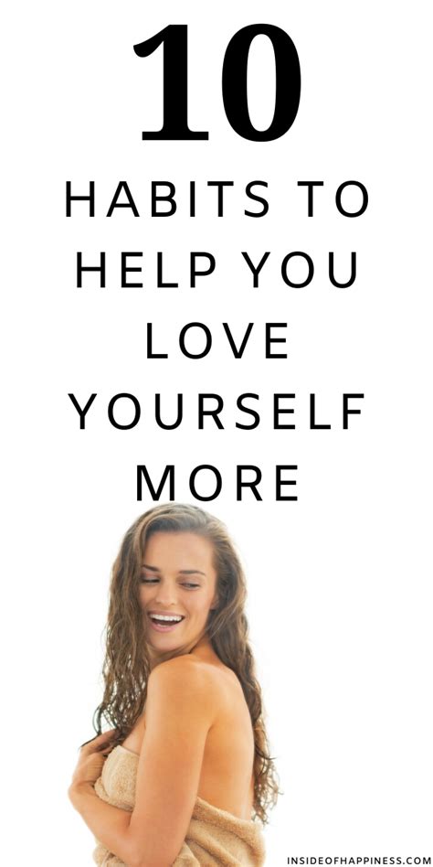 10 habits to help you love yourself more