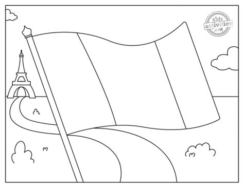Free French Flag Coloring Page Kids Activities Blog