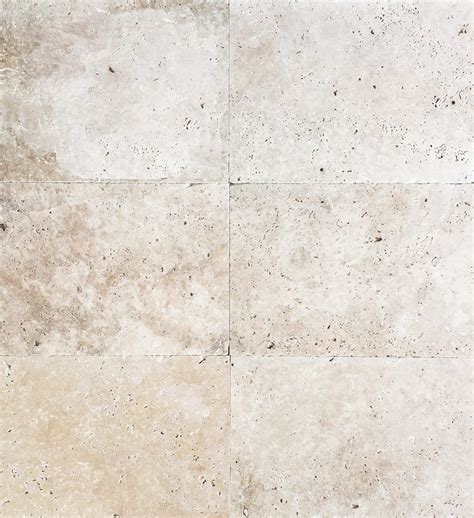 Classic Travertine Tumbled Unfilled With A Brushed