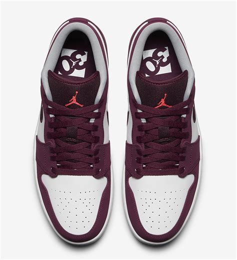 Another Look At The Air Jordan 1 Low Bordeaux •