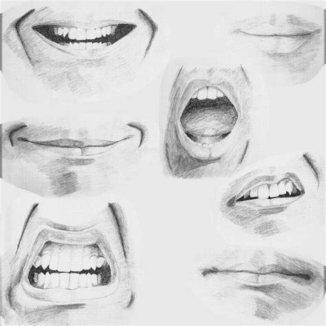 Pin By 张苑 On 艺术 Mouth Drawing Male Sketch Drawings