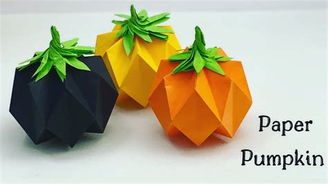 Diy Mini Paper Pumpkin Paper Craft Easy Origami Pumpkin Diy