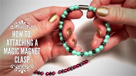 How To Attaching A Magic Magnet Clasp Beaded Necklace Diy Bracelet