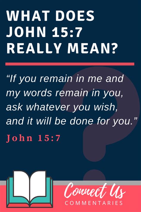 John 157 Meaning Of If You Remain In Me And My Words Remain In You