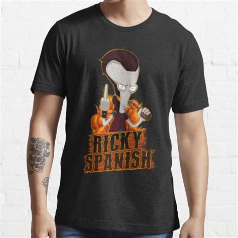 ricky spanish t shirt for sale by simplet s redbubble american dad t shirts roger t