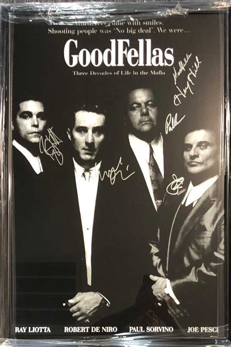Signed Goodfellas Movie Poster