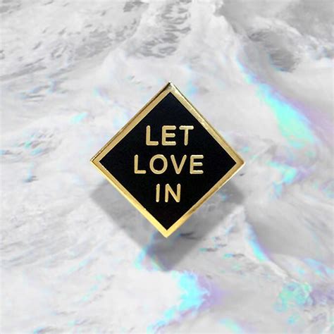 Let Love In Enamel Pin Life Club Hard Enamel Pin Lapel Pin