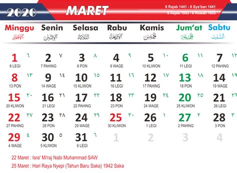 Baru 68 Kalender Jawa 2020 Png