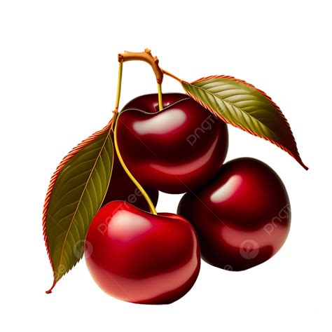 Three Dimensional Cherry Fruit Digital Artwork Cherry Fruit Clipart