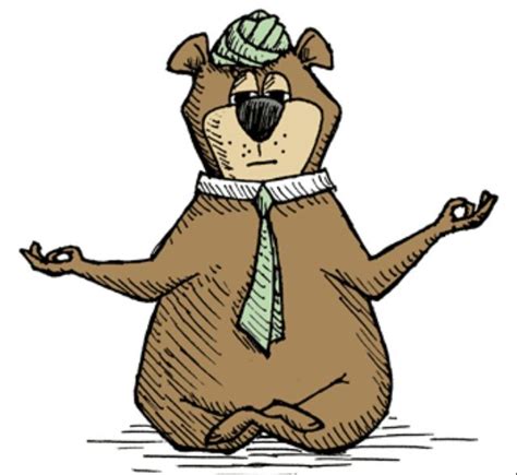 Yogi Bear Yoga Funny Yogi Bear Yogi