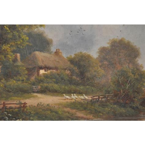 Robert Robin Fenson English Country Landscape Oil Painting c.1909 | Chairish