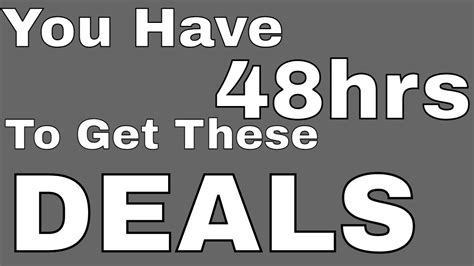 20 AMAZING DEALS - 48 HOURS ONLY! - YouTube