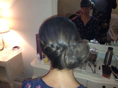 French Plait Into A Bun French Plait Wedding Hairstyles Bridal Hair
