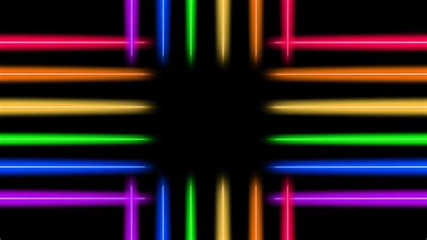 Wallpaper Neon Line Glow Colorful Iridescent Hd Widescreen High