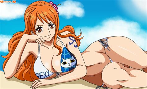 Hentai Busty 1girl Alluring Bare Legs Beach Big Breasts Bikini