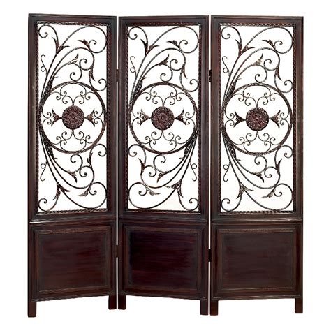 Room Divider With Elegant Metal Designs