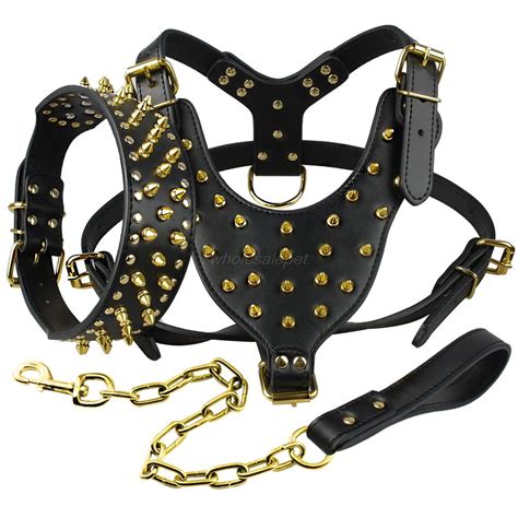 Studded Leather Dog Harness Betyonseiackr