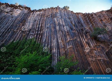Basalt Columns Texture Stock Photo Image 39945972