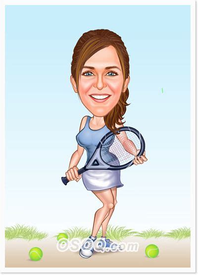 Portrait full body profile wider portrait. Sports Tennis Caricatures (With images) | Caricature ...