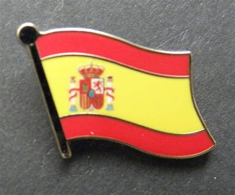 Spain Spanish Single Flag Lapel Pin Badge 7 8 Inch Ebay