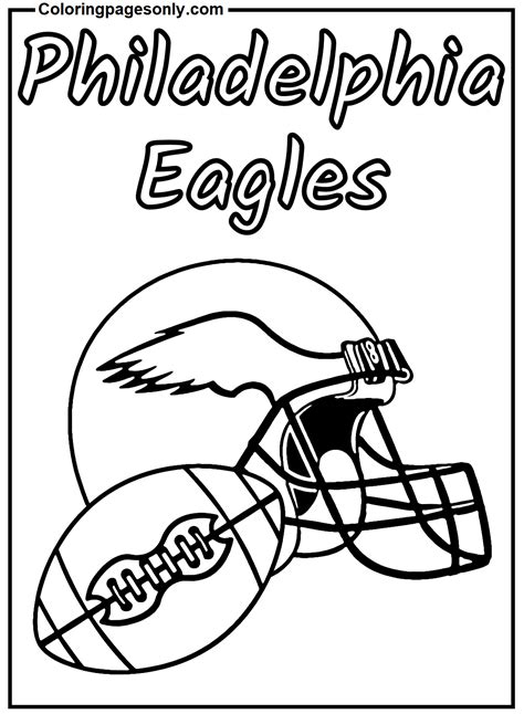 Philadelphia Eagles Coloring Page Free Printable Coloring Pages