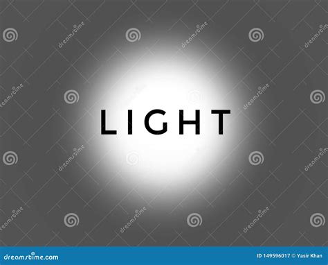 The Word Light In The Lighting Background Stock Image Image Of Word