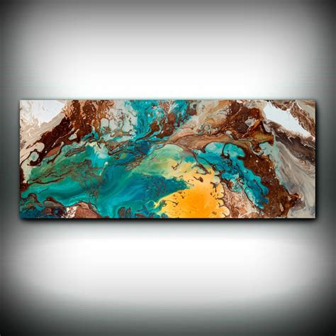 Best 15 Of Blue And Brown Abstract Wall Art