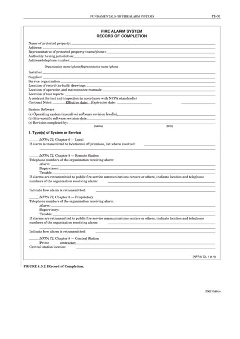 To be completed by the system inspector or tester at the time of the qualifications of technician or tester: 7 Nfpa Forms And Templates free to download in PDF